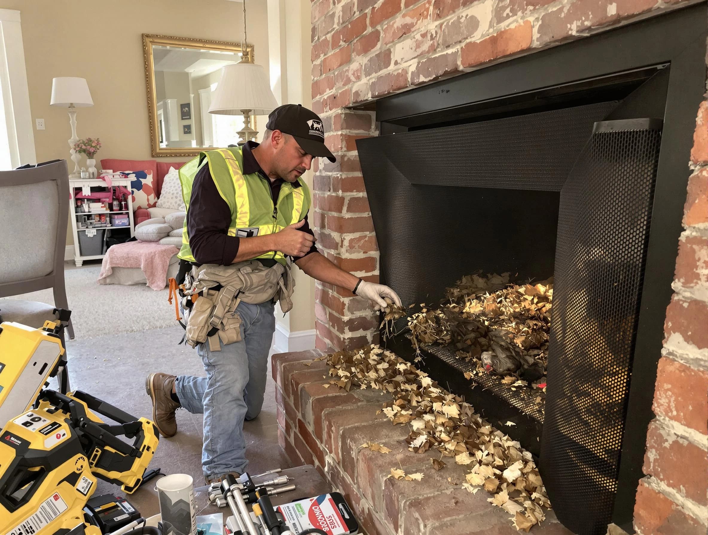 Safe screening installation by Long Branch Chimney Sweep in Long Branch, NJ