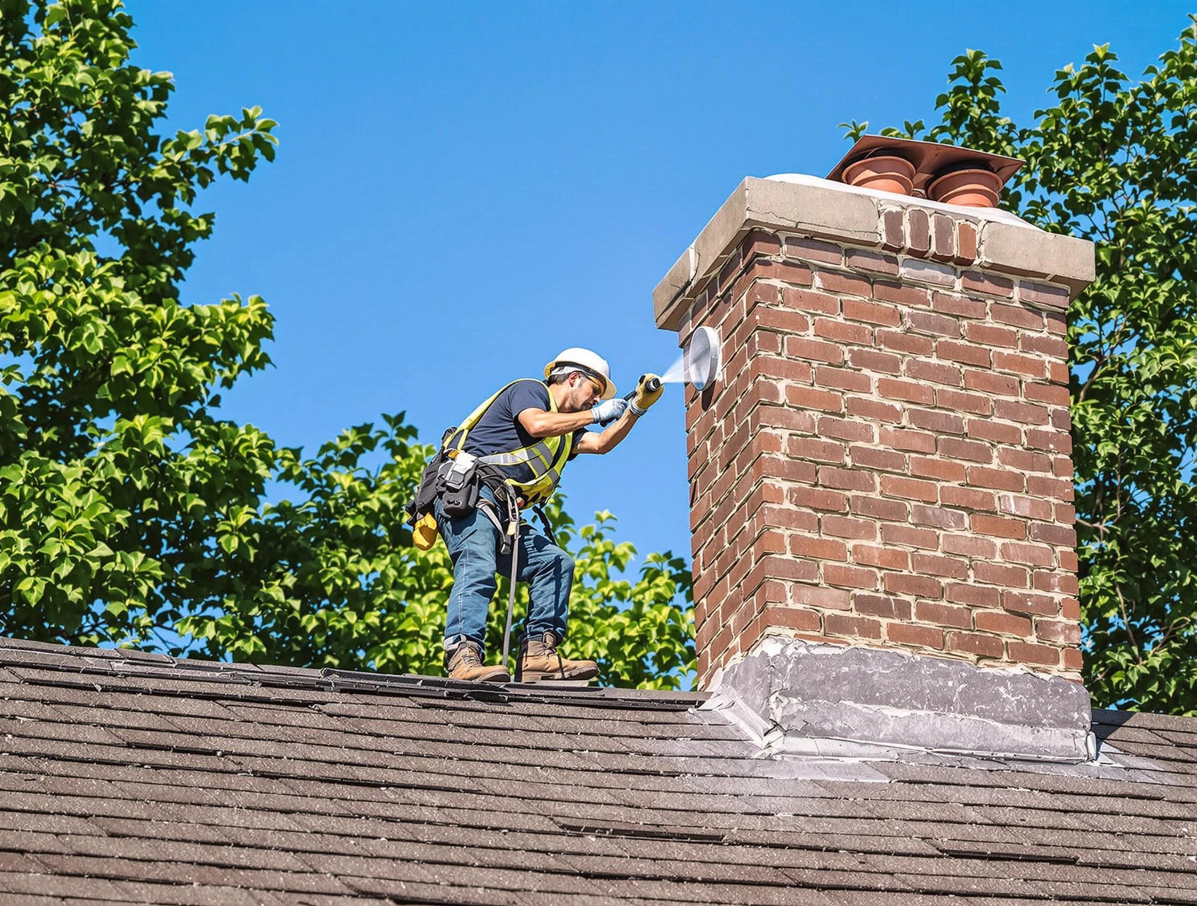 Long Branch Chimney Sweep performing an inspection with advanced tools in Long Branch, NJ