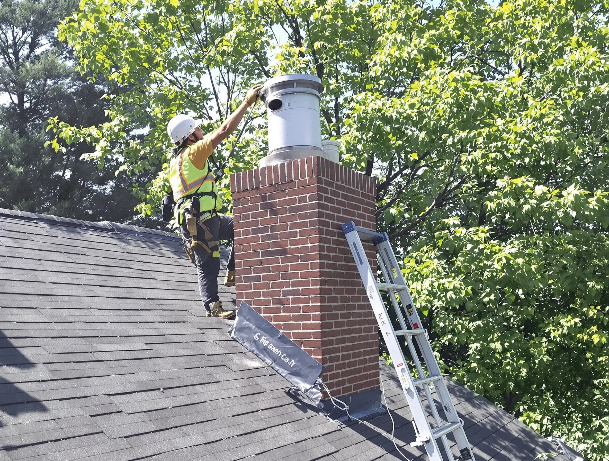 Chimney liner inspection by Long Branch Chimney Sweep in Long Branch, NJ