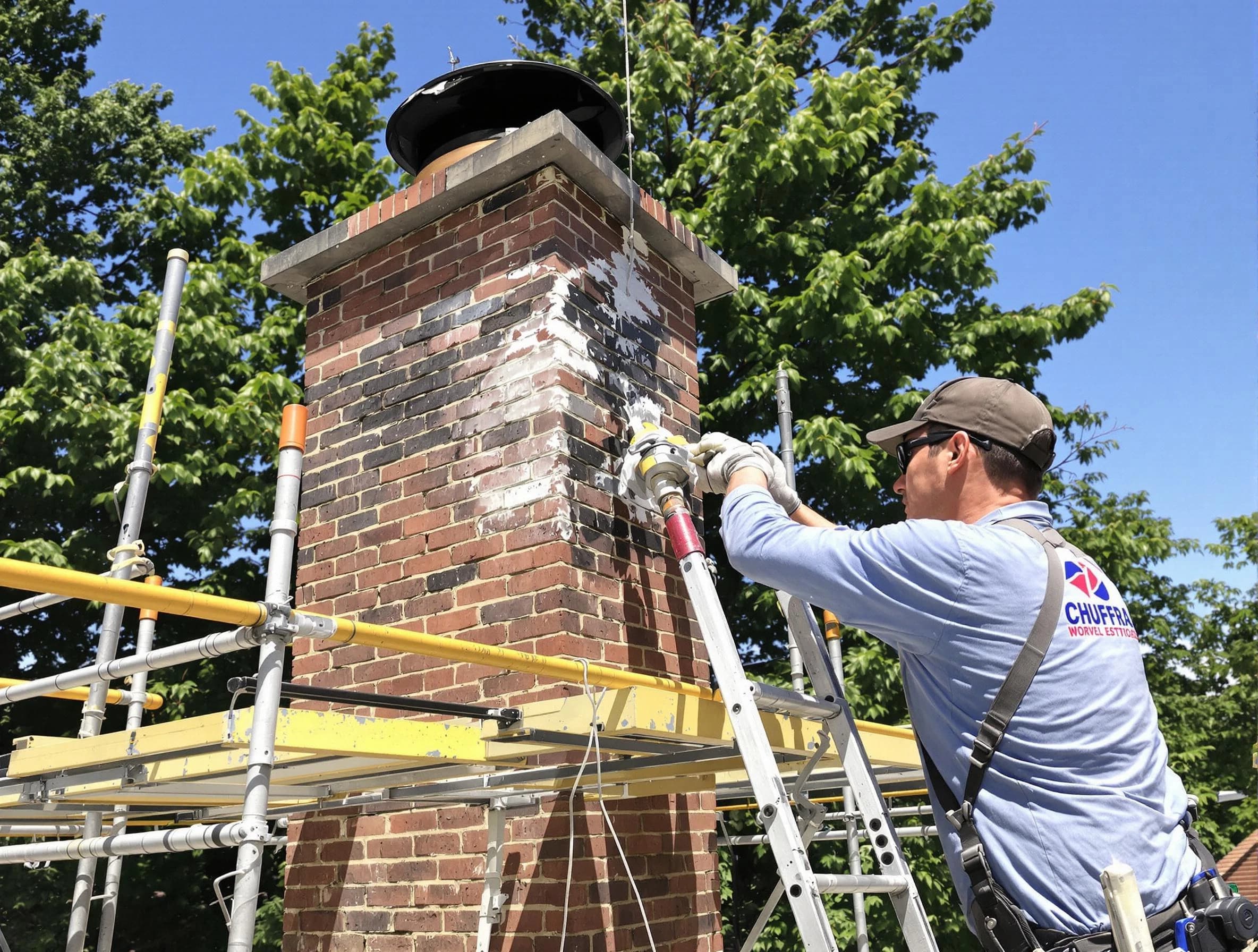 Structural chimney repair by Long Branch Chimney Sweep in Long Branch, NJ