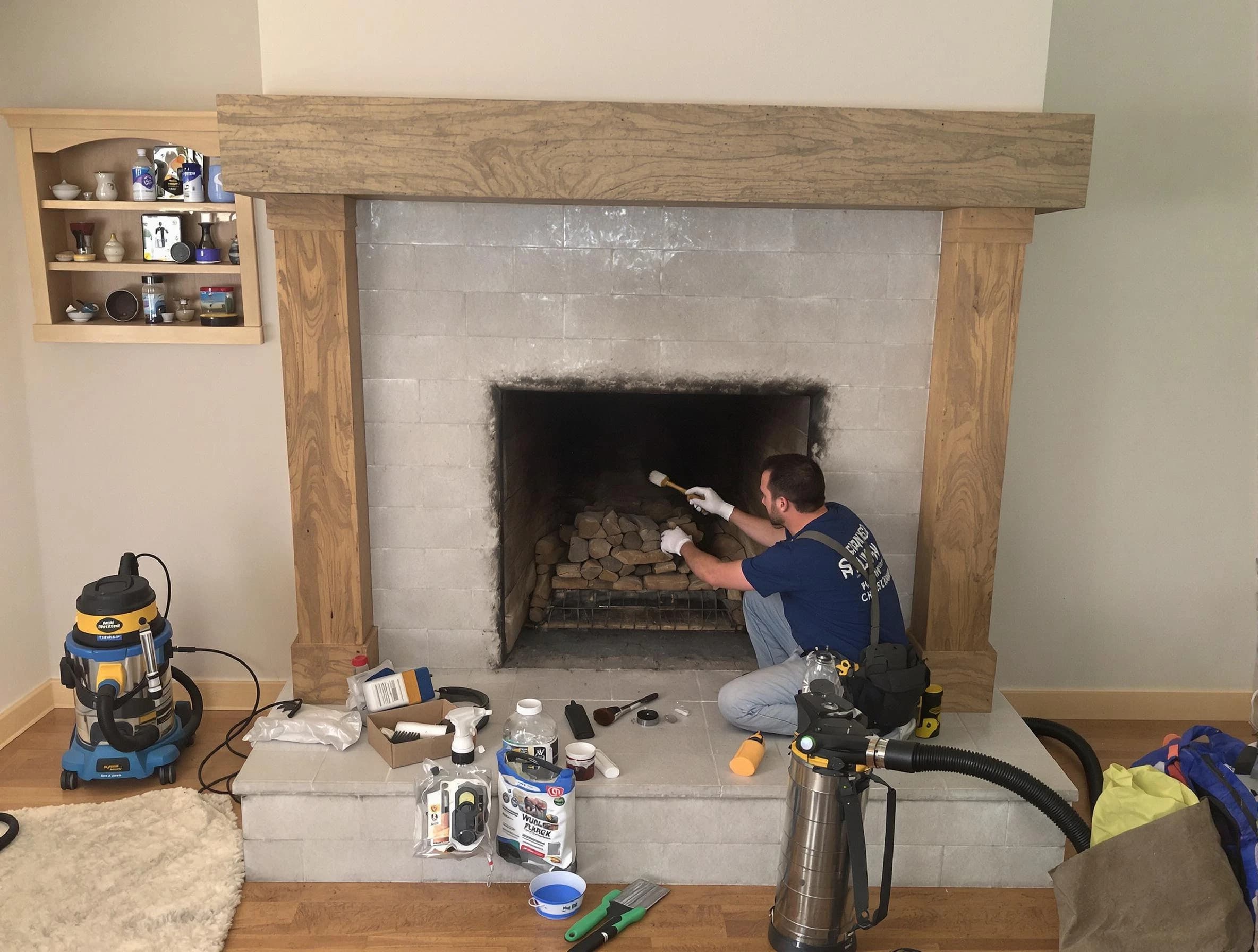 Detailed creosote removal process by Long Branch Chimney Sweep in Long Branch, NJ