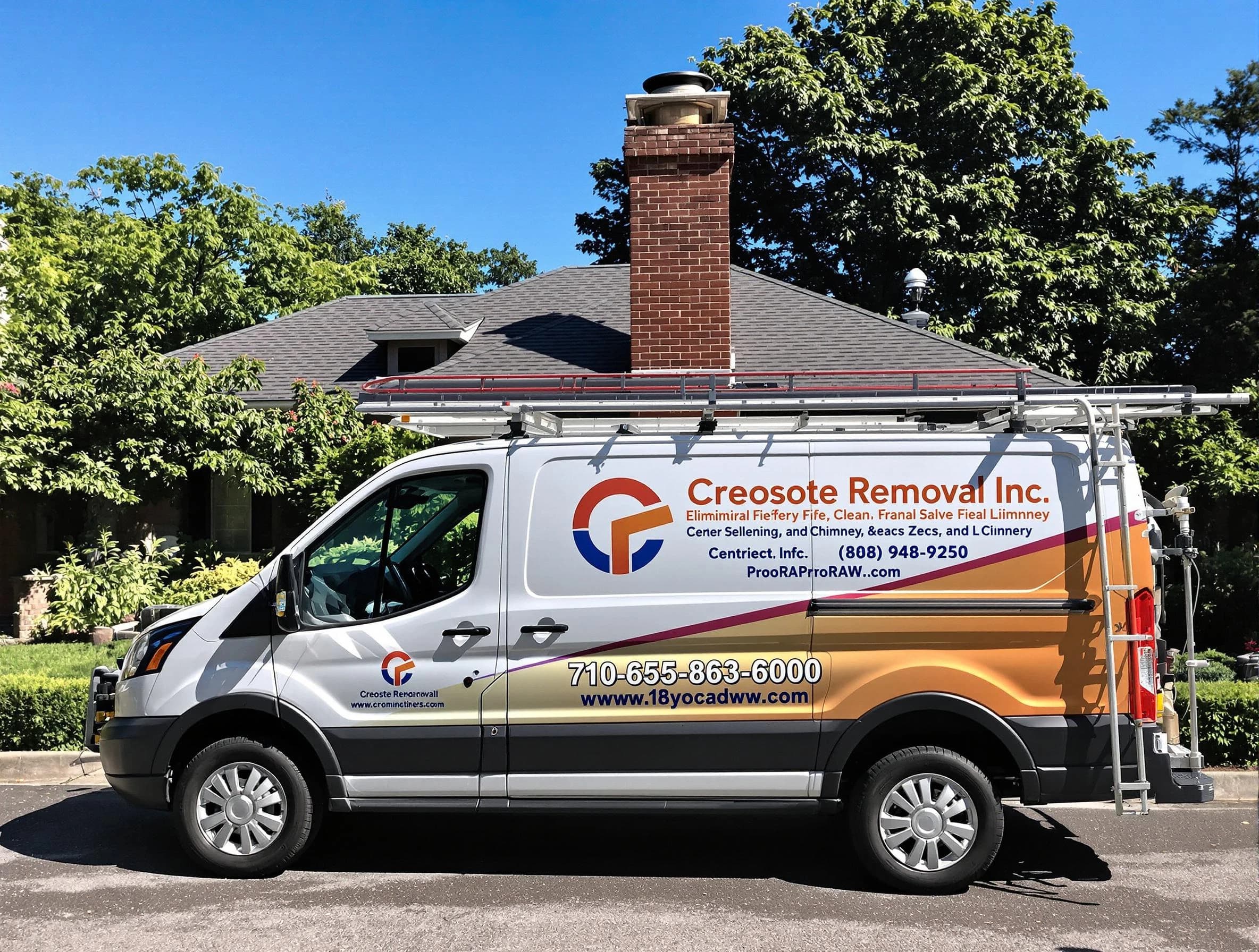 Long Branch Chimney Sweep technician removing creosote safely in Long Branch, NJ